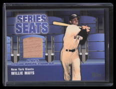 2004 Topps Series Seats Relics WM Willie Mays Cleveland Municipal Stadium Seat