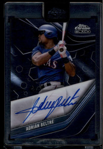 2023 Topps Chrome Black Autographs CBAABE Adrian Beltre Auto