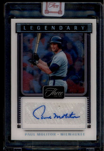 2022 Panini Three and Two Legendary Signatures Silver 12 Paul Molitor Auto 6/15