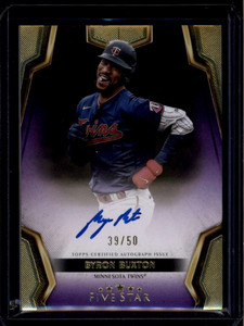 2024 Topps Five Star Autographs Purple FSABB Byron Buxton Auto 39/50