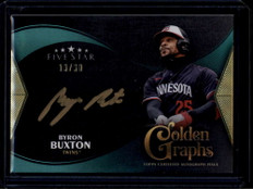 2024 Topps Five Star Golden Graphs Aqua GGBB Byron Buxton Auto 13/30