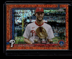 2025 Topps Chrome Photo Variation Orange Speckle Refractor 189 Zack Wheeler 7/25