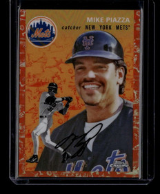 2023 Topps Chrome Platinum Anniversary Orange Refractor 439 Mike Piazza 18/25