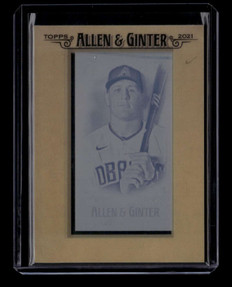 2021 Topps Allen and Ginter Mini Framed Printing Plate 110 Dautlon Varshon 1/1