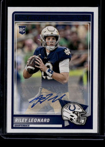 2025 Score Rookie Signatures 9 Riley Leonard Rookie Auto