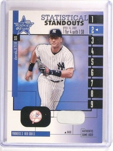 2001 Leaf Rookies & Stars Statistical Standouts Derek Jeter base #SS-20