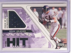 2002 UD Piece of History Hitmakers Brian Urlacher Jersey #HMJBU sp!