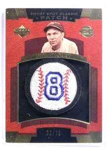 2004 UD Sweet Spot Classics Bill Dickey Number Patch #D22/75 #SSPBD