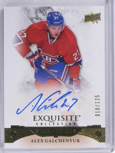 2015-16 UD Exquisite Signatures Alex Galchenyuk Autograph #D010/125 #ESAG