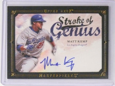 2008 Upper Deck Masterpices Stroke GeniusMatt Kemp autograph auto