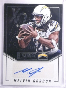2016 Panini Playbook X's & O's Melvin Gordon Autograph #D20/25 #XOMG