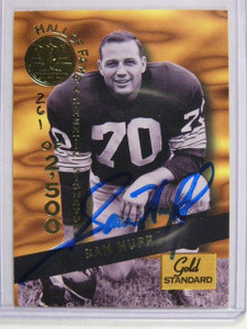 1994 Signature Rookies Gold Standard HOF Sam Huff auto autograph /2500