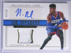 2014-15 National Treasures Air Nerlens Noel autograph patch #D01/25
