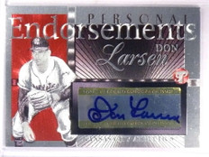 2005 Topps Pristine Endorsements Don larsen autograph auto #PEA-DL