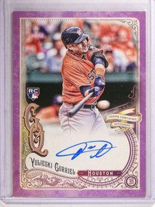 2017 Topps Gypsy Queen Pink Yulieski Gurriel autograph auto rc #D23/150