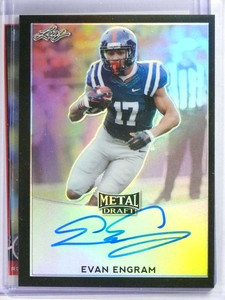2017 Leaf Metal Draft Black Evan Engram autograph auto rc rookie #D2/15