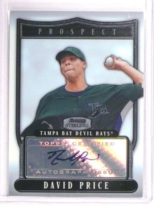 2007 Bowman Sterling Prospects David Price Rookie RC Autograph #BSPDPP