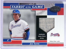2002 Leaf Certified Fabric of the Game Joe Torre Jersey #D03/60 #FG32
