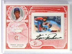 2005 Leaf Century Collection Stamps Olympic Fergie Jenkins Autograph #D23/92