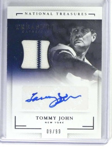 2016 National Treasures Tommy John Materials Jersey Autograph #D09/99 