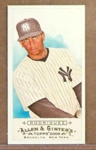 2009 Topps Allen and Ginter Alex Rodrgiuez Mini No Card Number #D07/50