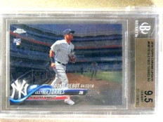 2018 Topps Chrome Update Gleyber Torres rc rookie #HMt33 BGS 9.5 GEM