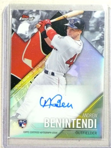 2017 Topps Finest Firsts Andrew Benintendi Autograph Auto rc #FFAB