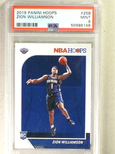 2019-20 Panini Hoops Zion Williamson rc rookie #258 PSA 9 MINT