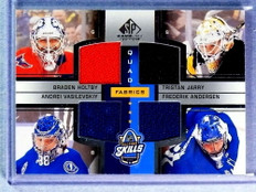 2020-21 SP Game Used Quad Fabrics Holtby Jarry Andersen Vasilevskiy Jersey