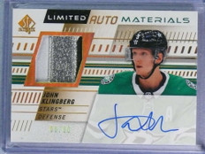 2019-20 SP Authentic Limited John Klingberg Patch Jersey Autograph Auto #06/50 