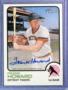 2022 Topps Heritage Real One Frank Howard Autograph Auto #ROAFH