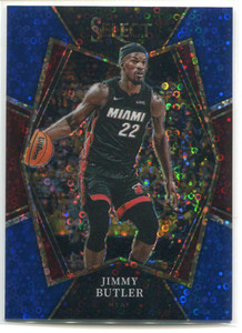 2021-22 Select Prizms Blue Disco Refractor 192 Jimmy Butler 15/25 Premier Level