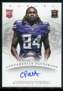 2013 Panini Rookie Premiere Autographs 4 Cordarrelle Patterson Rookie Auto /50