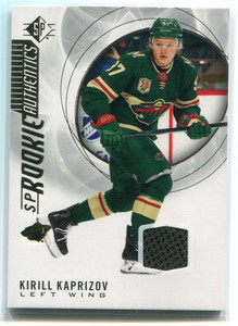 2020-21 SP Jerseys 129 Kirill Kaprizov Rookie Jersey SP Authentics