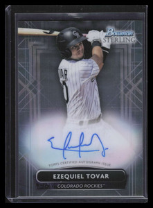 2022 Bowman Sterling Prospect Autographs PAET Ezequiel Tovar Rookie Auto