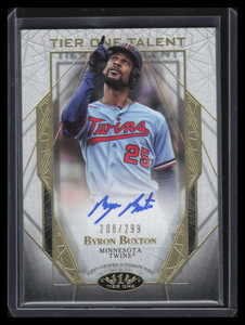 2022 Topps Tier One Talent Autographs t1tabbx Byron Buxton Auto 208/299