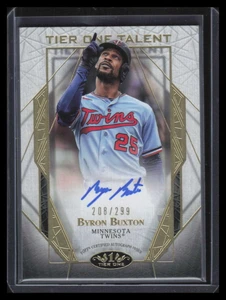 2022 Topps Tier One Talent Autographs t1tabbx Byron Buxton Auto 208/299