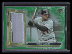 2020 Topps Triple Threads Jumbo Emerald SJRMCB Miguel Cabrera Jersey 10/18
