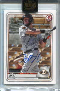 2022 Topps Archives Signature Series Joey Bart Rookie Auto 19/99 2020 Bowman