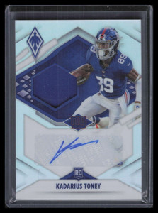 2021 Panini Phoenix Premiere Autographs Kadarius Toney Rookie Jersey Auto 77/99