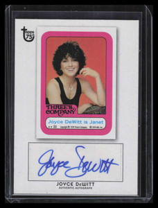 2013 Topps 75th Anniversary Autographs NNO Joyce DeWitt Auto Janet