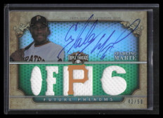 2013 Topps Triple Threads Emerald 146 Starling Marte Jersey Auto 42/50