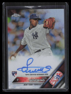 2016 Topps Chrome Autographs Refractor RALS Luis Severino Rookie Auto 470/499
