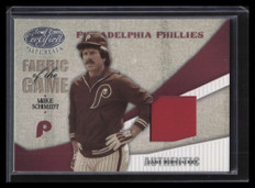 2004 Leaf Certified Materials Fabric of the Game 80 Mike Schmidt Jacket 82/100