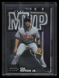 1998 Leaf Rookies and Stars Leaf MVP's Pennant Edition 3 Cal Ripken Jr. 170/500
