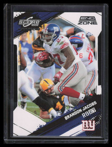 2009 Score Inscriptions End Zone 193 Brandon Jacobs 6/6