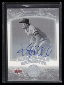 2004 UD Legends Timeless Teams Autographs 273 Kent Hrbek Auto Memorable Moments