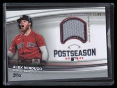 2022 Topps Postseason Performance Relics PPRAV Alex Verdugo Jersey 80/99