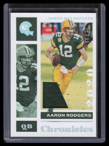 2020 Panini Chronicles Jerseys Prime 35 Aaron Rodgers Patch 6/25