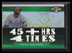 2011 Topps Triple Threads Relics Emerald ttr44 Ryan Howard Triple Jersey 6/18